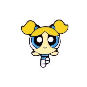 Bubbles Powerpuff Girls Blue Pin Brooch